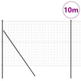 Recinzione con Posto Grigio 1,5 x 10 m Acciaio