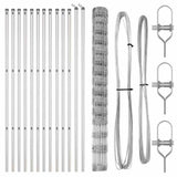 Palo della recinzione Zincato 25 x 1,6 m Acciaio