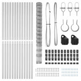 Recinzione da campo Argento 25 x 1.6 m Acciaio zincato