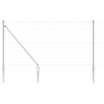 Recinzione da campo Argento 25 x 1,2 m Acciaio zincato
