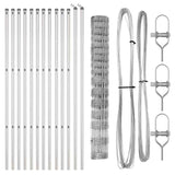 Recinzione da campo Argento 50 x 0.8 m Acciaio zincato