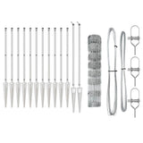 Recinzione da campo Argento 50 x 0.8 m Acciaio zincato