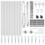 Recinzione da campo Argento 50 x 0.8 m Acciaio zincato