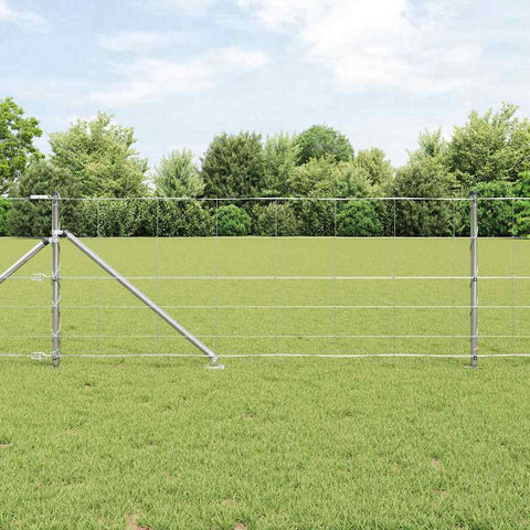 Recinzione da campo Argento 100 x 0.8 m Acciaio zincato