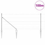 Recinzione da campo Argento 100 x 0.8 m Acciaio zincato