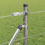 Recinzione da campo Argento 25 x 0.8 m Acciaio zincato