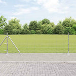 Recinzione da campo Argento 25 x 0.8 m Acciaio zincato