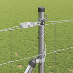 Recinzione da campo Argento 25 x 1,2 m Acciaio zincato