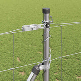Recinzione da campo Argento 25 x 1,2 m Acciaio zincato