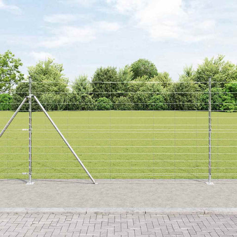 Recinzione da campo Argento 25 x 1.4 m Acciaio zincato