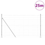 Recinzione da campo Argento 25 x 1.4 m Acciaio zincato