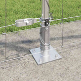 Recinzione Metallica Saldato con Base in Cemento 50 x 0,8 m