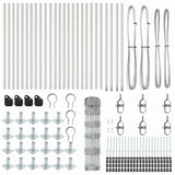 Recinzione da campo Argento 50 x 0.8 m Acciaio zincato