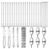 Recinzione da campo Argento 50 x 0.8 m Acciaio zincato