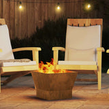 Focolare Marrone 40 x 40 x 35 cm Acciaio