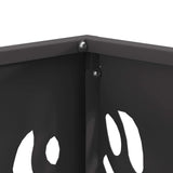 Focolare Nero 40 x 40 x 40 cm Acciaio laminato a freddo
