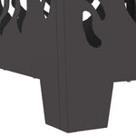 Focolare Nero 40 x 40 x 40 cm Acciaio laminato a freddo