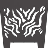 Focolare Nero 40 x 40 x 40 cm Acciaio laminato a freddo