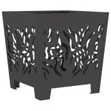 Focolare Nero 40 x 40 x 40 cm Acciaio laminato a freddo