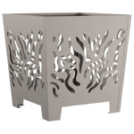 Focolare Marrone 40 x 40 x 40 cm acciaio corten