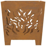 Focolare Marrone 40 x 40 x 40 cm acciaio corten