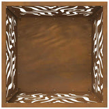 Focolare Marrone 40 x 40 x 40 cm acciaio corten
