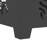 Focolare Nero 60 x 60 x 40 cm Acciaio laminato a freddo