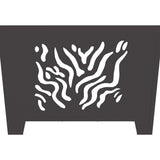 Focolare Nero 60 x 60 x 40 cm Acciaio laminato a freddo