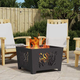Focolare Nero 60 x 60 x 40 cm Acciaio laminato a freddo