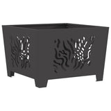 Focolare Nero 60 x 60 x 40 cm Acciaio laminato a freddo