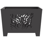 Focolare Nero 60 x 60 x 40 cm Acciaio laminato a freddo