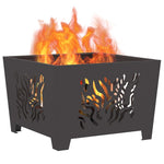 Focolare Nero 60 x 60 x 40 cm Acciaio laminato a freddo