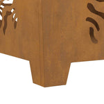 Focolare Marrone 60 x 60 x 40 cm acciaio corten