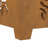 Focolare Marrone 60 x 60 x 40 cm acciaio corten