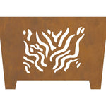 Focolare Marrone 60 x 60 x 40 cm acciaio corten