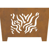 Focolare Marrone 60 x 60 x 40 cm acciaio corten