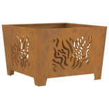 Focolare Marrone 60 x 60 x 40 cm acciaio corten