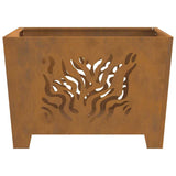 Focolare Marrone 60 x 60 x 40 cm acciaio corten