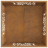 Focolare Marrone 60 x 60 x 40 cm acciaio corten