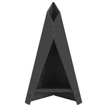 Focolare Nero 58 x 40 x 100 cm Acciaio laminato a freddo