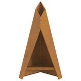Focolare Marrone 58 x 40 x 100 cm acciaio corten