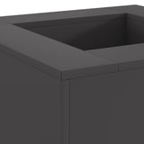 Focolare Nero 60 x 60 x 30 cm Acciaio laminato a freddo