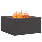 Focolare Nero 60 x 60 x 30 cm Acciaio laminato a freddo