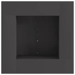 Focolare Nero 60 x 60 x 30 cm Acciaio laminato a freddo