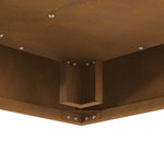 Focolare Marrone 60 x 60 x 30 cm acciaio corten