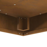 Focolare Marrone 60 x 60 x 30 cm acciaio corten