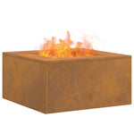 Focolare Marrone 60 x 60 x 30 cm acciaio corten
