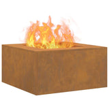 Focolare Marrone 80 x 80 x 40 cm acciaio corten