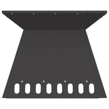 Focolare Nero 48 x 48 x 40 cm Acciaio laminato a freddo
