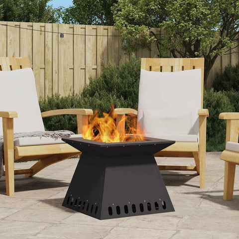 Focolare Nero 48 x 48 x 40 cm Acciaio laminato a freddo